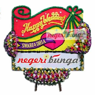 Bunga Papan Pernikahan cantik