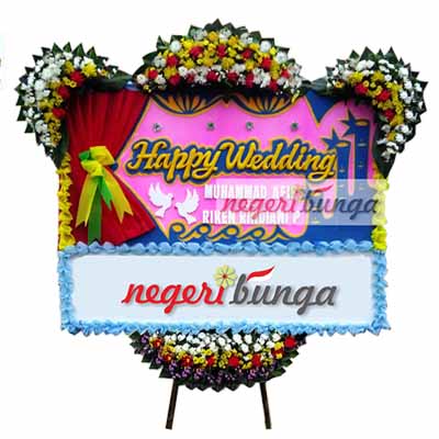 Bunga Papan Wedding Design Modern