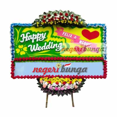 Bunga Papan Wedding NB 09