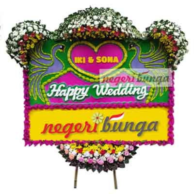 Bunga Papan Wedding