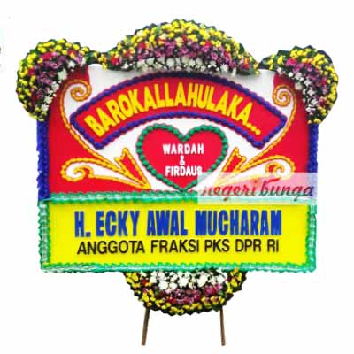 Bunga papan barakallah